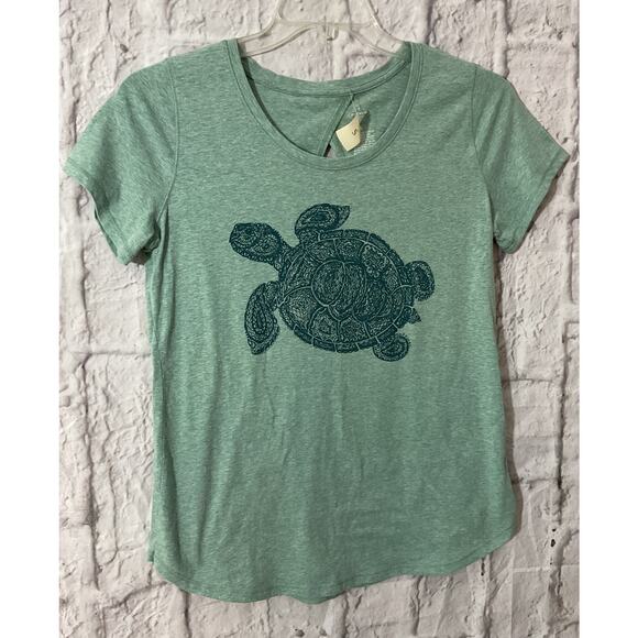 NWT Size Small Sea Turtle Tee Green - Picture 1 of 6
